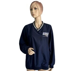 🎀Vintage Harvard Square V-neck Busch NASCAR Pullover Small